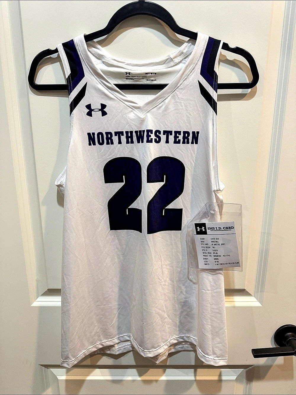 Under Armour AF Gametime Jersey Northwestern #22 Basketball Jersey NWT
